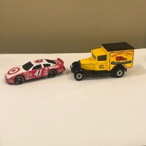 Two Matchbox Cars (Target and Model A Ford Van)